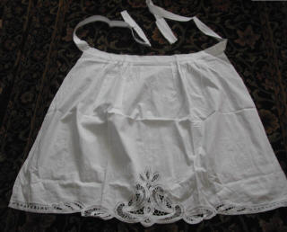 Battenburg Lace Apron