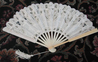 Embroidered Lace Fan