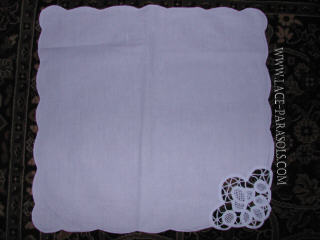Linen Embroidered Napkins Set of FOUR