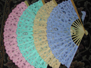 Battenburg Lace Fan