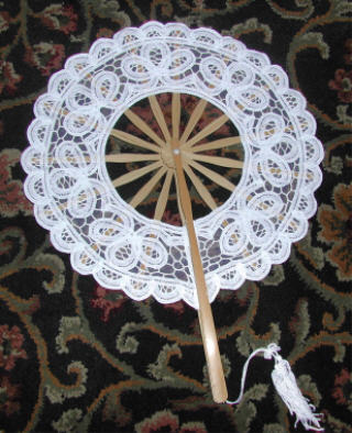 Battenburg Lace Fan