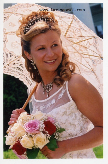 Shirley and Bridal Parasol