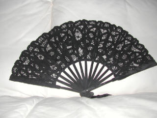 Battenburg Lace Fan - LARGE!