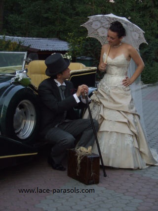 Century parasol wedding 